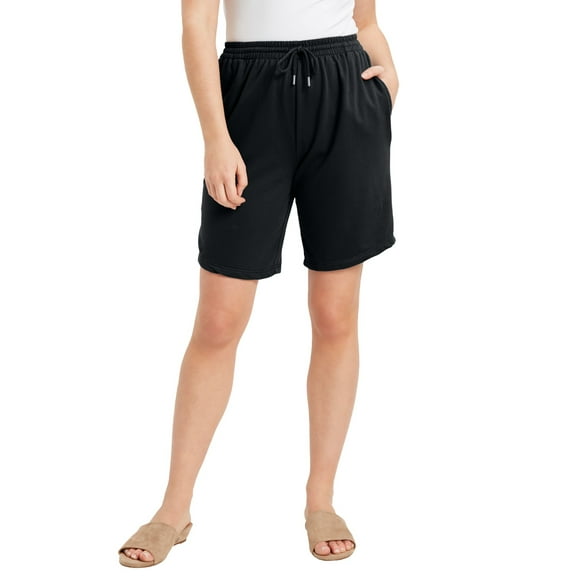 June Vie Women's Plus Size French Terry Shorts