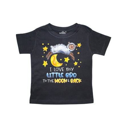 

Inktastic I Love my Little Bro to the Moon and Back Cute Sheep Gift Toddler Boy or Toddler Girl T-Shirt