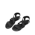 thumbnail image 2 of DREAM PAIRS Women's Elastic Ankle Strap Flat Sandals Summer Dressy Shoes Cute Strappy Gladiator Sandals, 2 of 3
