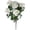 White, variant on Pink Artificial Azalea Bush, 7 Fork Silk Flower for Indoor & Outdoor Garden, Wedding Table Centerpiece & Home Decor (32x13cm, 1 Unit)