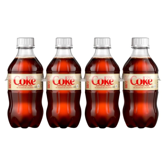 Coke Soda Diet Caffeine Free - 8-12 Fl. Oz.