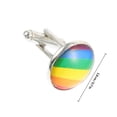 thumbnail image 2 of YSNOOWE 1Par Botón De Arcoíris Para Ropa Accesorio Decorativo De Acero Inoxidable Multicolor, 2 of 8