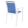 thumbnail image 7 of Compamia Pacific Sling Arm Chair White Frame Blue Sling, Set of 2, 7 of 7