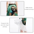 thumbnail image 2 of Sloth Chiffon Summer Dresses for Women | Stylish Beach Skirt with Polyester Straps, 2 of 6