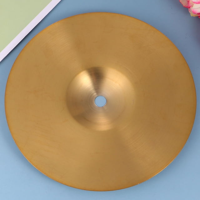 Milisten 1Pack Brass Cymbals for Percussion Instruments for Adults in Golden Color 8 Inch