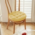 thumbnail image 5 of Vfedsrsge Solid Color Foam Filled Chair Cushion - Soft Flock 16.5in Thickened Pad, Quick Recovery & Back Support, for Dining/Patio/Kitchen/Floor Seating, Ideal House Warming Gift, 5 of 6