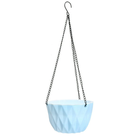 Self-Watering Hanging Planter for Indoor/Outdoor Plants (Blue)