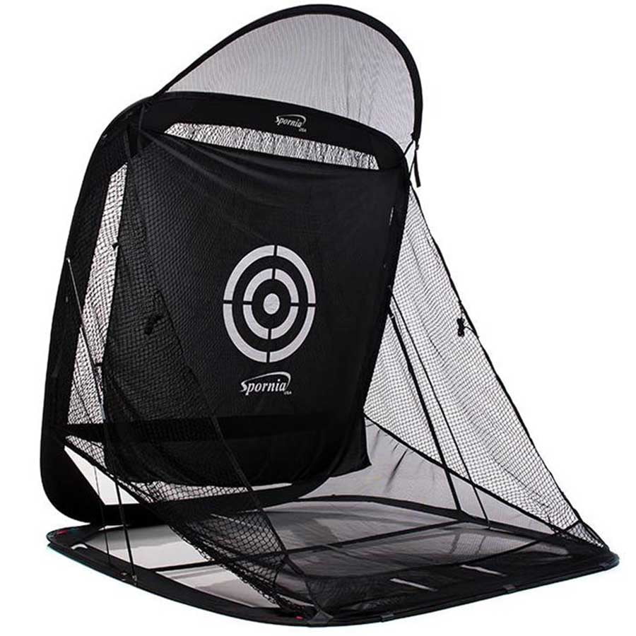 golf practice net with ball return