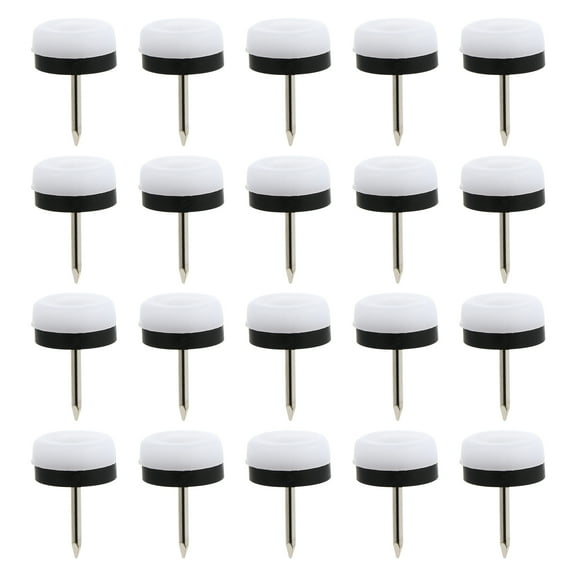 40 Pcs Foot Spikes with Pads Couch Anti-Sliding Glide Pads Furniture Nail-on Leg Glides Sofa Furniture Glide Chair Glide