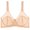 Beige, variant on French - Style Sexy Women's Lace Bra - Plus Size, Ultra - Thin Mesh & Underwire, Seamless Gathered Push - Up, Comfortable Enough for All - Day Everyday Use Beige 4XL