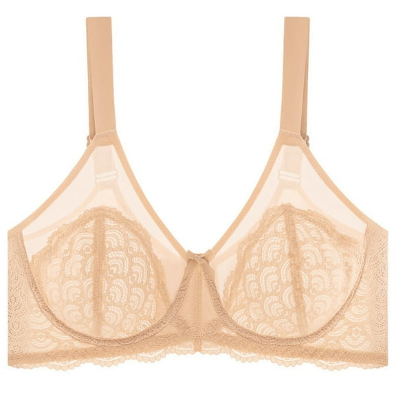 Levmjia Women Lace Bra No Underwire Comfortable Solid Color Bralette Wireless Lightweight Unpadded Everyday Wear for Ladies Sleep