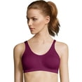 thumbnail image 2 of Bali Comfort Revolution Microfiber Crop Top, 2-Pack Blushing Pink/Galactic Red XL Women's, 2 of 2