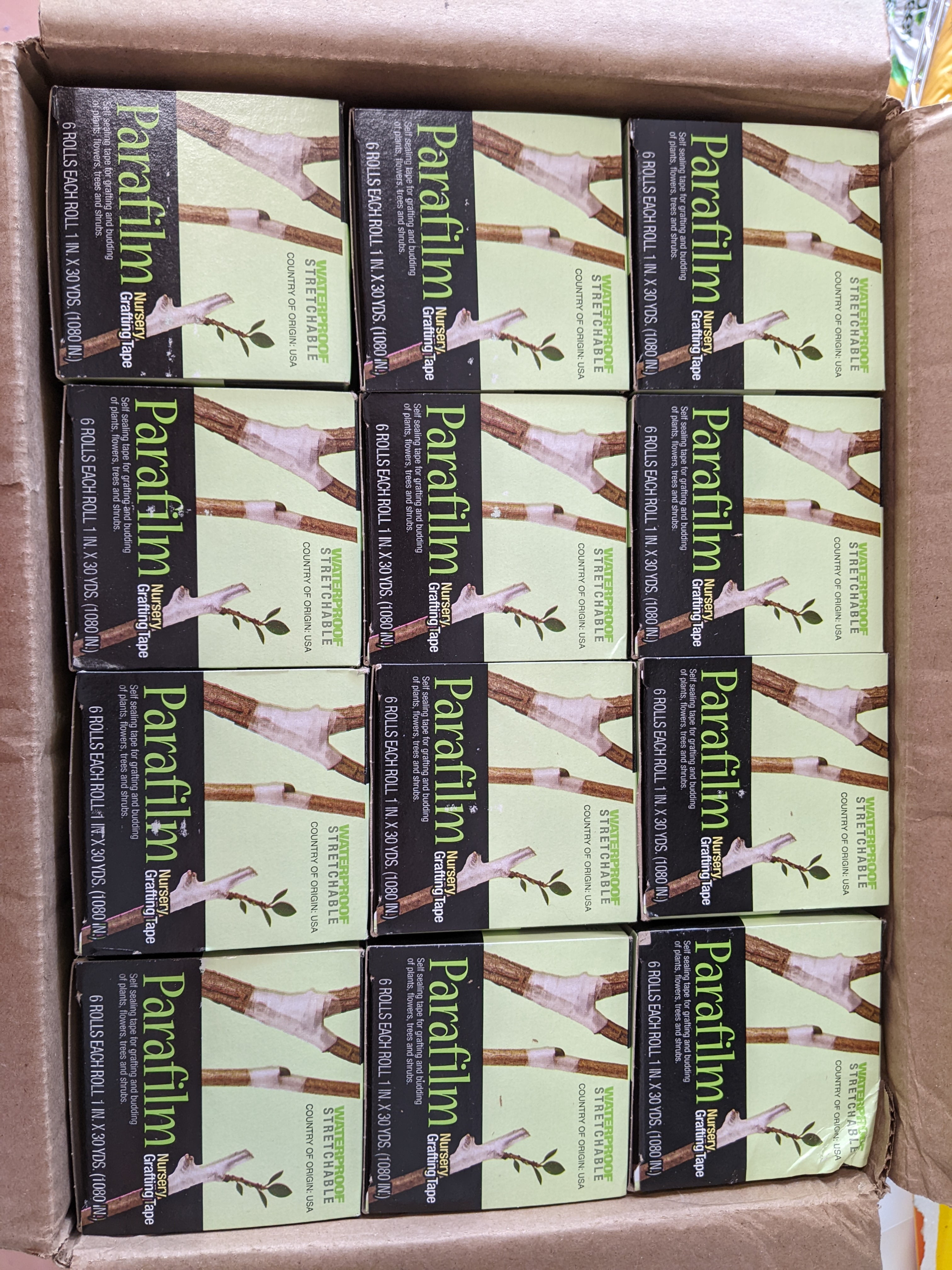 Amcor Parafilm Nursery Grafting Tape Box 6  (1") 30 yards each
