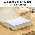 thumbnail image 5 of A4 Plastic File Folder with Lock Handle Portable Box File Waterproof Filing Supplies Multi-Purpose Document Bag B, 5 of 6