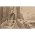 thumbnail image 2 of David Cox 18x13 Black Ornate Wood Framed Double Matted Museum Art Print Titled - Figures on the Outer Staircase of a Castle (ca. 1840), 2 of 5