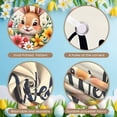 thumbnail image 3 of Cute Easter Banner Floral Welcome Display Colorful Bunny Spring Background for Easter Party Spring Decoration Family Gathering, 3 of 8