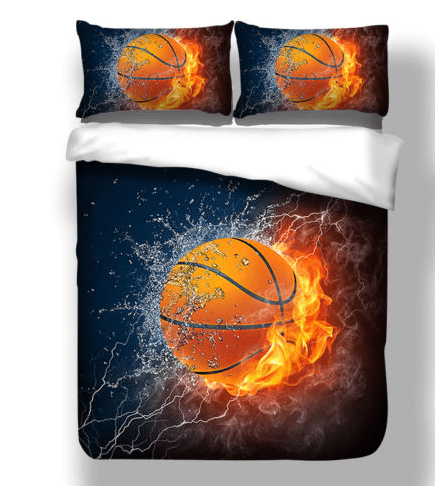 New 3D Basketball Duvet/Quilt/Doona Cover Sets Sports Soft Queen King Bed Linen Walmart Canada