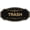 Black Gold, variant on Signs ByLITA Victorian Trash Sign - Laser-Engraved Lettering | Durable ABS Plastic | Vibrant Colors | Powerful Foam Tape (Black) - Small