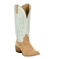 thumbnail image 2 of Tony Lama Womens Women`s   Suede 13In Snow Cowhide Top Boot 9 B Taupe, 2 of 5