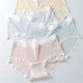 thumbnail image 2 of KyCheLot Girls 4 Pack Underwear Basic Soft Breathable Stretch Mid Waist Seamless Panties 5-12 Years, 2 of 6