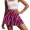 Zebra Print Pink Black, variant on SEANATIVE Tennis Skirts for Women Workout Casual Skort with Built-in Shorts & 2 Pockets Breathable Stretchy Fabric Golf Pickleball Running Wear, XL, Peach Blossom Pink Violet Gradient