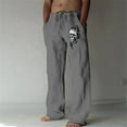 thumbnail image 2 of WEAIXIMIUNG Pantalon Cargo Doublé Homme Mode Décontractée Numérique 3D Pantalon Droit Décontracté Style Business, 2 of 5