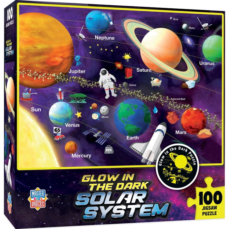 MasterPieces Glow in the Dark - Solar System 100 Piece Jigsaw