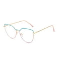 thumbnail image 1 of Gafas de luz azul para hombres y mujeres, gafas de computadora con bloqueo UV y forma de ojo de gato, gafas ultraligeras, 1 of 5