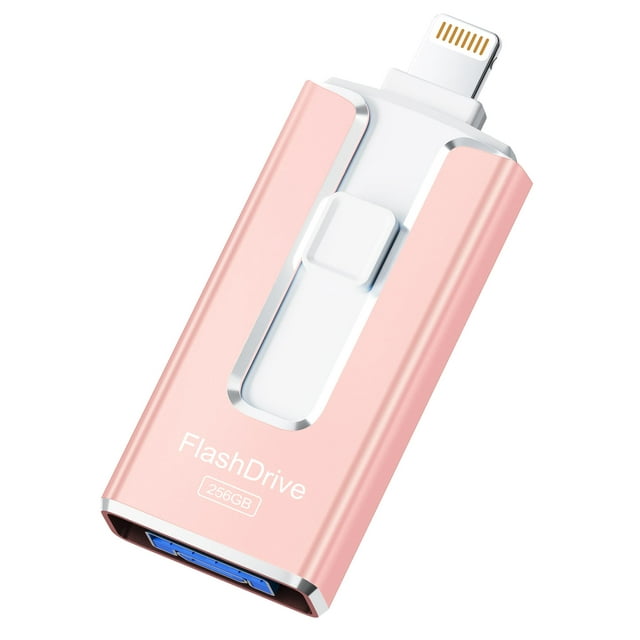 Unidad flash SUDEHO de 256 GB con certificación MFi para iPhone/iPad