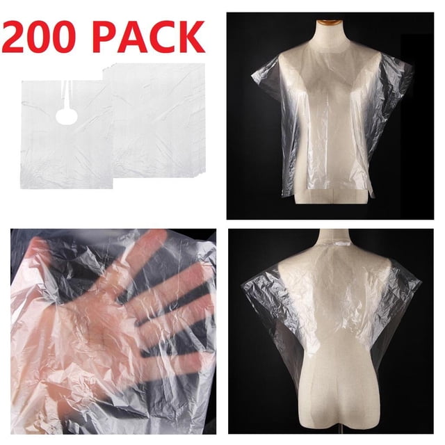 200 Piezas Desechables Capas De cabellero Peluquero Chales Caseros Para Colorear Delantal De Tela Colco Capa de corte de cabello desechable