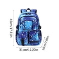 thumbnail image 3 of 3Pcs Corduroy Kids Backpack for Girls School Bag with Lunch Bag, Bookbag Multi-Pocket Girls Backpack, 3 of 6