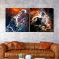 thumbnail image 4 of "The Eagle and Tarantula Nebula" Frameless Free Floating Reverse Printed Tempered Glass Wall Art, 4 of 9