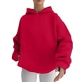 thumbnail image 3 of IMENGL Hoodies oversized sweatshirts pullover, Red L, Size M-XL, 3 of 7