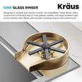 thumbnail image 3 of Enjuagadora de vidrio Kraus CleanMate KGR-500SFBB de latón sin manchas, 3 of 9