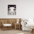 thumbnail image 2 of Stupell Industries Gentle Cow with Florals Canvas Wall Art design by Amanda Hilburn, 20 x 16, 2 of 7