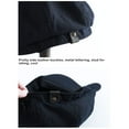 thumbnail image 4 of Qarigey Sombreros Vintage Britpop Cap Corea Cómodo Transpirable Amigable con la piel Sombrero Primavera Ocio Casual Fiestas de cumpleaños Boda Sombreros Marron oscuro Qarigey  AP014381-03, 4 of 6