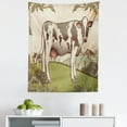 thumbnail image 1 of Farm Animal Tapestry, Vintage Pastel Engraved Style Graphic of Dairy Cattle in Farmland, Fabric Wall Hanging Decor for Bedroom Living Room Dorm, 5 Sizes, Multicolor, by Ambesonne, 1 of 1
