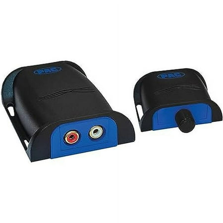 PAC - LocPRO 2-Channel Line Output Converter with Remote Turn-On Circuit and Remote Level Controller - Black/Blue