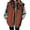 Brown, variant on Women's Solid Color Fashionable Zipper Button Pocket Vest Jacket