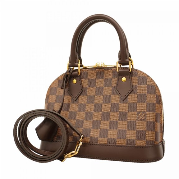 Pre-Owned Louis Vuitton Damier Alma BB Handbag N40606 Ebene 2-way bag for women