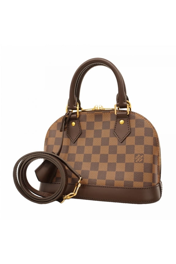 Pre-Owned Louis Vuitton Damier Alma BB Handbag N40606 Ebene 2-way bag for women