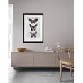thumbnail image 2 of Cuadro decorativo mariposas LUNE ART GALLERY AnimalArt pintura a mano marco negro vidrio, 2 of 5