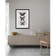 thumbnail image 2 of Cuadro decorativo mariposas LUNE ART GALLERY AnimalArt pintura a mano marco negro vidrio, 2 of 5