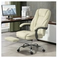 thumbnail image 2 of Massage Office Chair, Heated Reclining Desk Chair with Footrest - Beige, 2 of 9