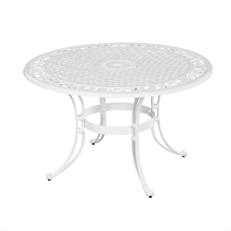 Home Styles Biscayne 42 Round Dining Table In White