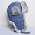 thumbnail image 4 of Unisex Men Women Russian Trapper Hat Bomber Blue, 4 of 4