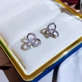 thumbnail image 3 of Pendientes de diamantes con sentido avanzado, pendientes elegantes simples a la moda, pendientes pequeños y exquisitos de estilo frío para mujer, 3 of 3