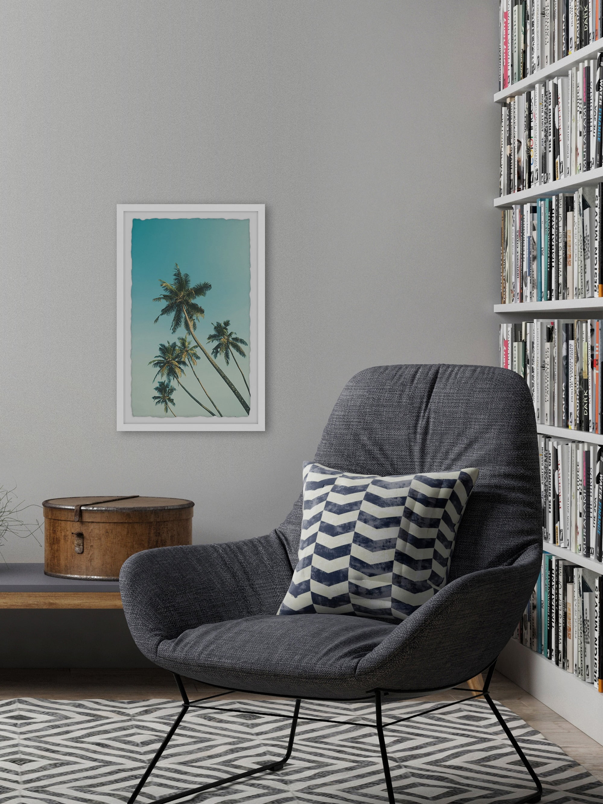 Marmont Hill Leaning Palm Trees Framed Wall Art