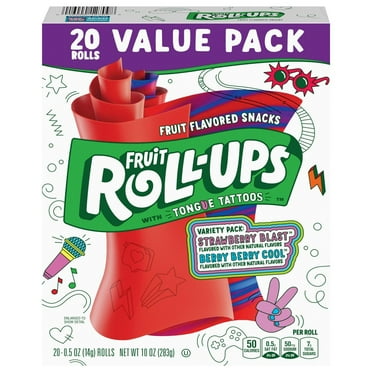 2 Pack - Betty Crocker Fruit Roll-Ups Fruit Snacks Variety Pack - 20 ct Packaging may vary
