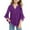 Purple, variant on jobturf Girls Shirts Dressy Casual V Neck Sparkly Ruffle 3/4 Sleeve Tops Summer Comfy Loose Basic Tees Party Blouses Size 3-14 Years